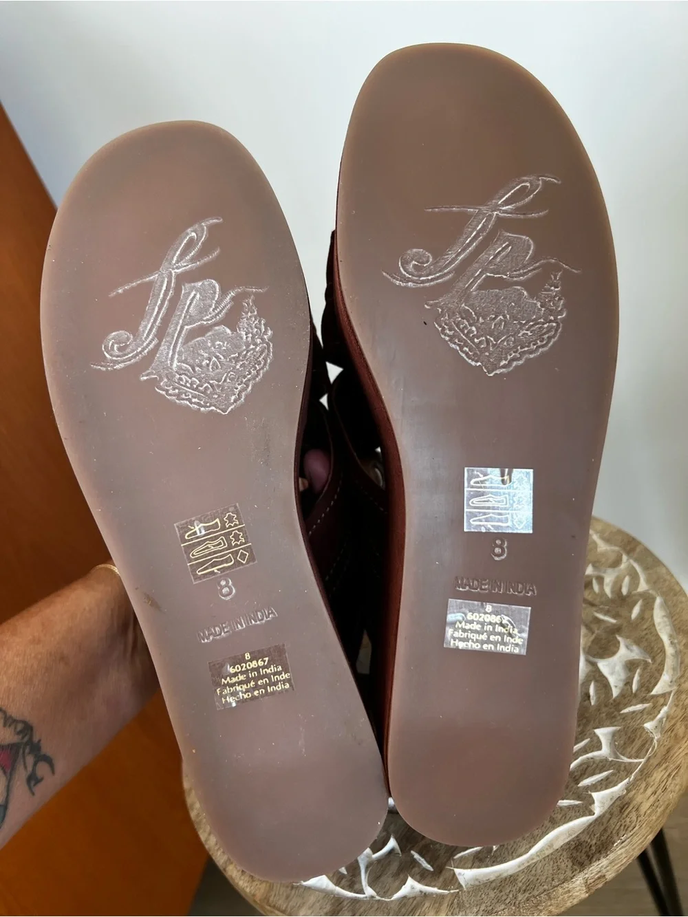 NWT & Box Free People Platform Suede Sandals in Cathay Spice for Women